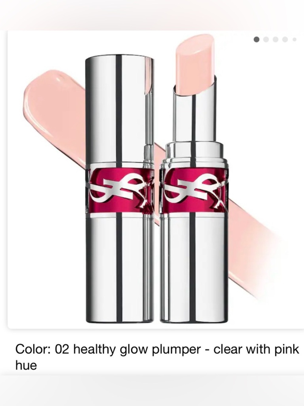 YSL Loveshine Candy Glaze Lip Gloss (shade 2 Healthy Glow Plumper)